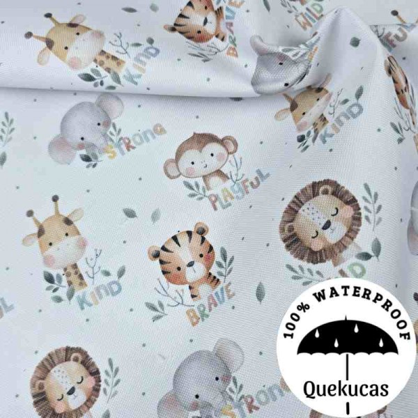 IMPERMEABLE CANVAS JUNGLE FRIENDS 2