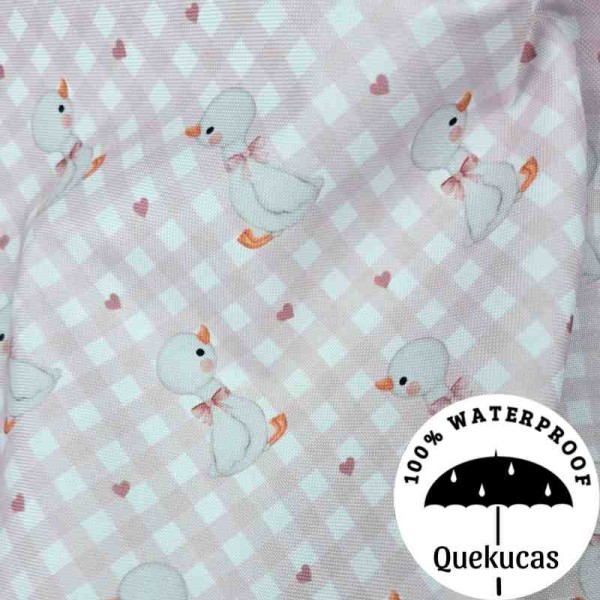 IMPERMEABLE CANVAS DUCKLING ROSA 2