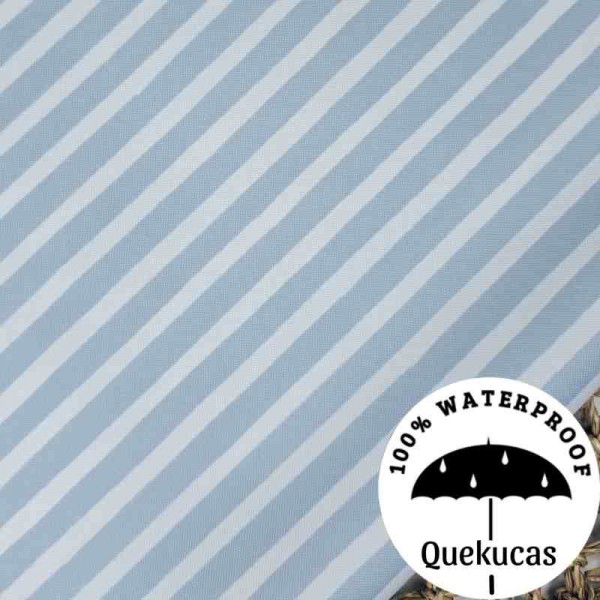 IMPERMEABLE CANVAS RAYA ACUARELA AZUL EMPOLVADO