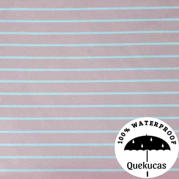 IMPERMEABLE CANVAS RAYAS HIPPO ROSA CANDY 2