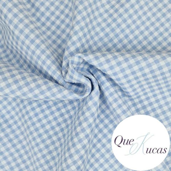 VICHY SEERSUCKER SUMMER AZUL 4mm