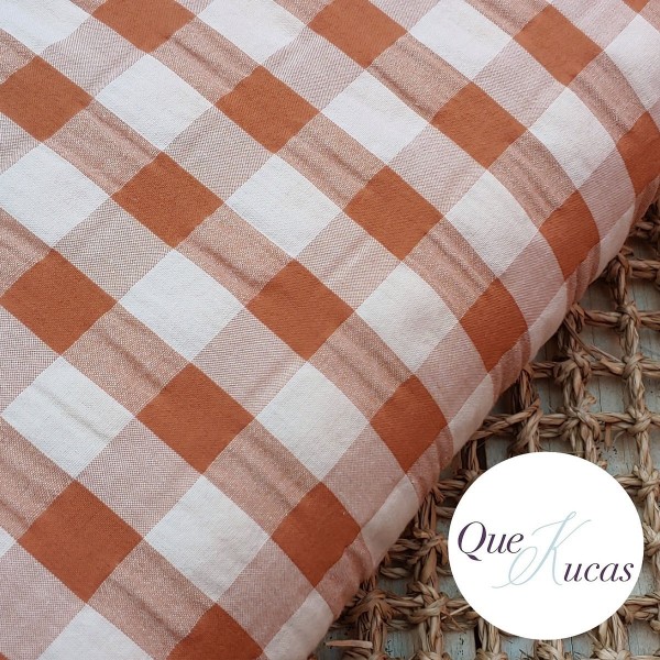 VICHY SEERSUCKER BICOLOR TEJA XL