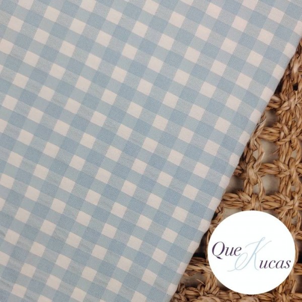 VICHY SEERSUCKER BICOLOR AQUA CREAM