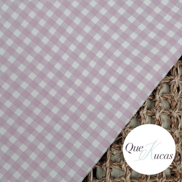 VICHY SEERSUCKER BICOLOR MALVARROSA CREAM