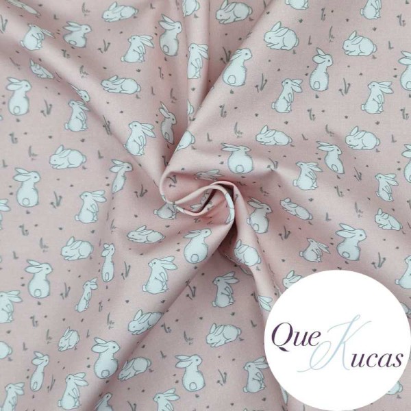 POPELÍN COTTON BUNNIE ROSA NUDE