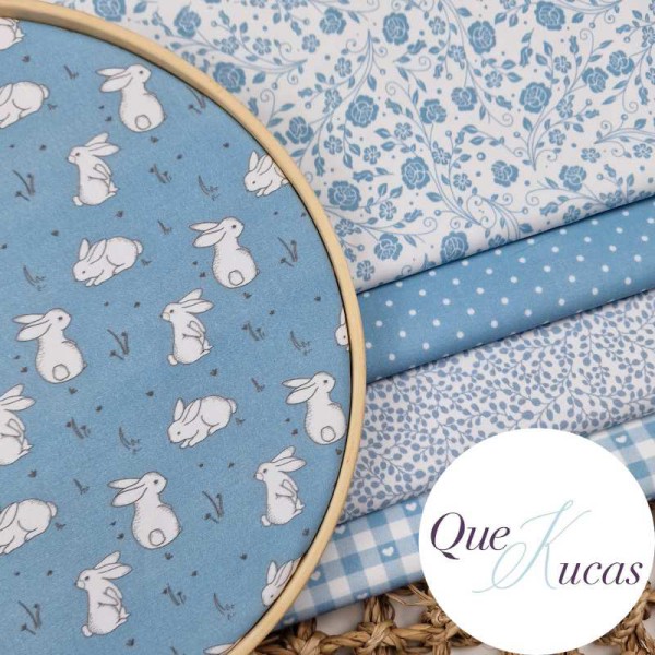 POPELÍN COTTON TOPOS ZAFIRO 2