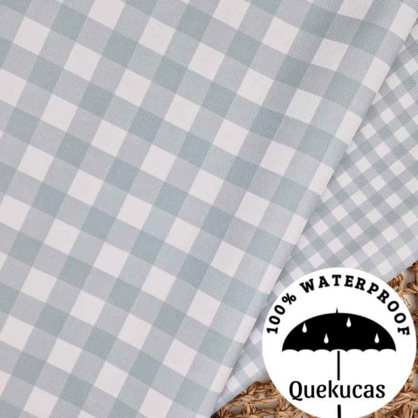 IMPERMEABLE VICHY CANVAS VERDE EMPOLVADO 2