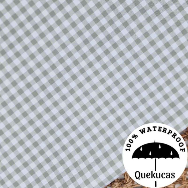 IMPERMEABLE VICHY CANVAS SALVIA