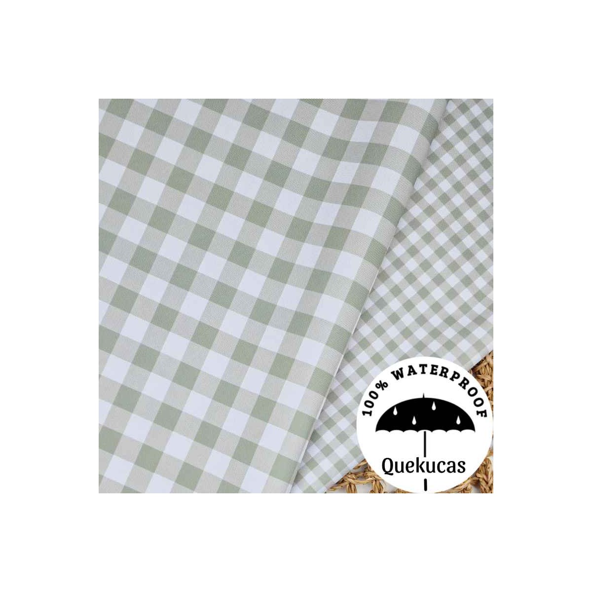 IMPERMEABLE VICHY XL CANVAS SALVIA