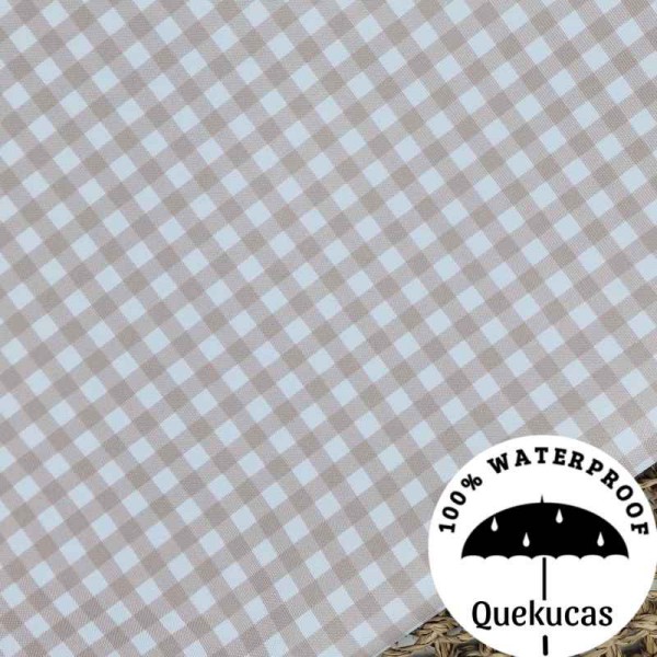 IMPERMEABLE VICHY CANVAS CAMEL