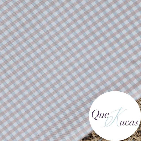 CUADROS BICOLOR CLARET ROSA EMPOLVADO