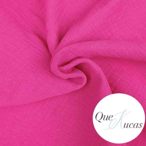 DOBLE GASA ROSA FUCSIA