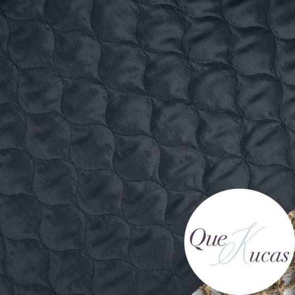 ACOLCHADO ONDAS NEGRO