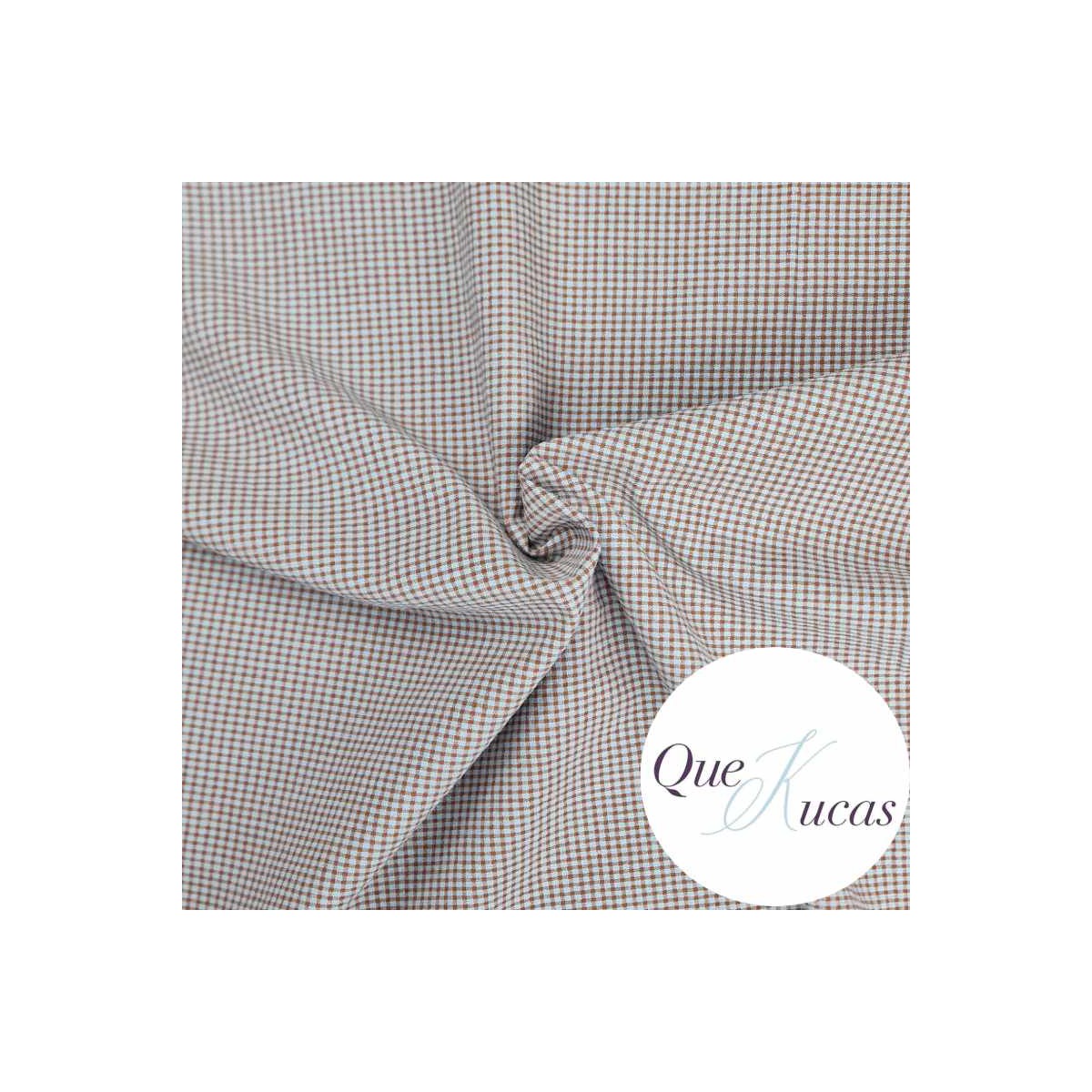 VICHY SEERSUCKER BICOLOR CHOCOLAT MINI