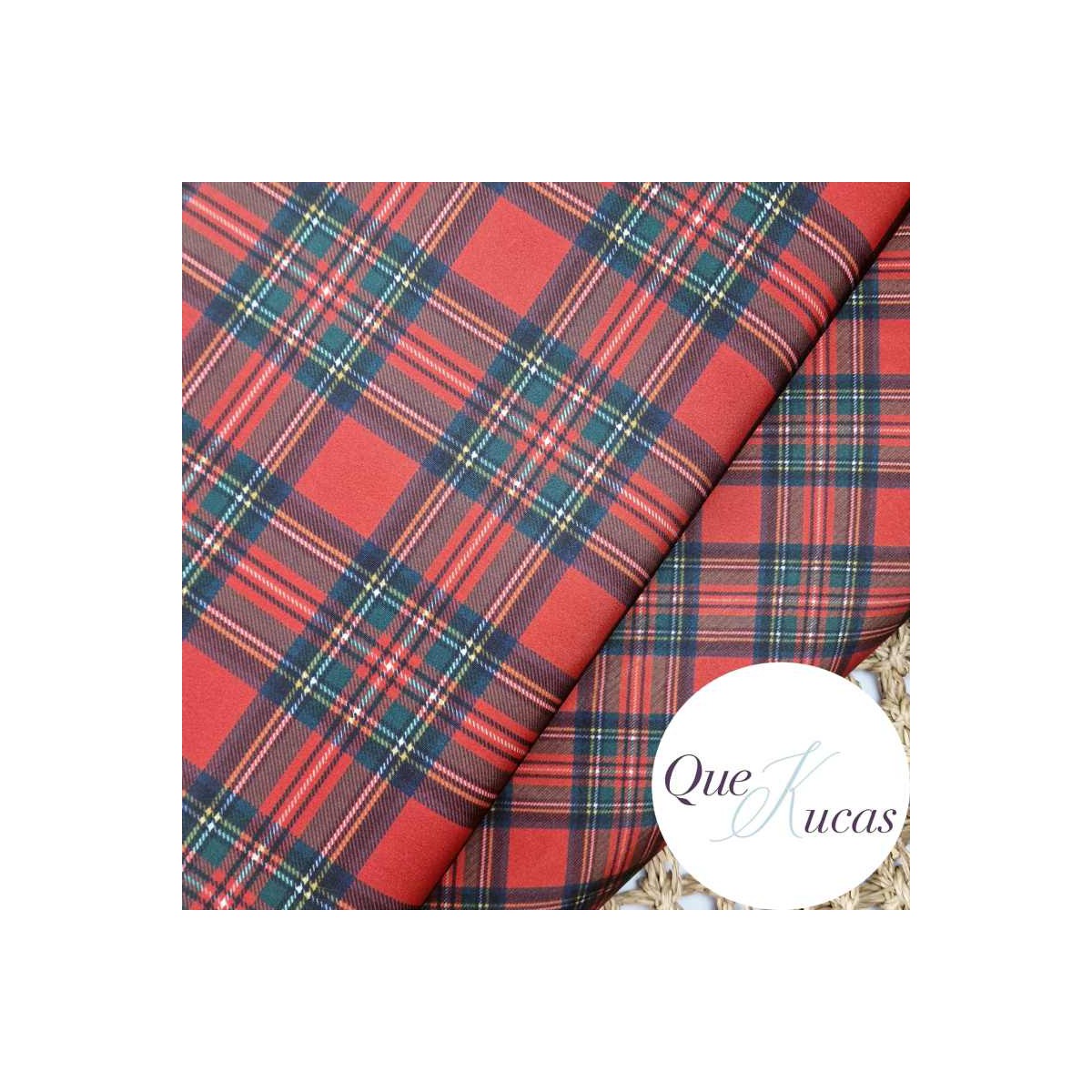 TAFETÁN CUADROS GLASGOW RED