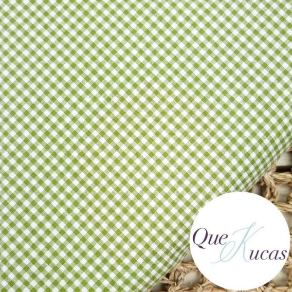 VICHY VERDE OLIVA 3mm