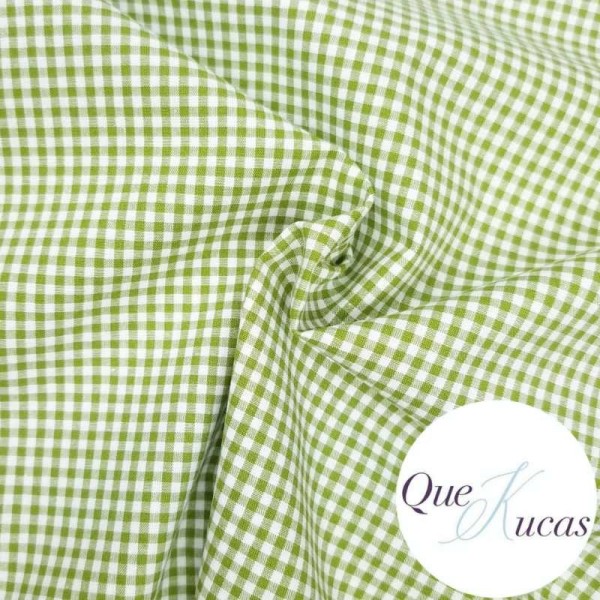 VICHY VERDE OLIVA 3mm 2