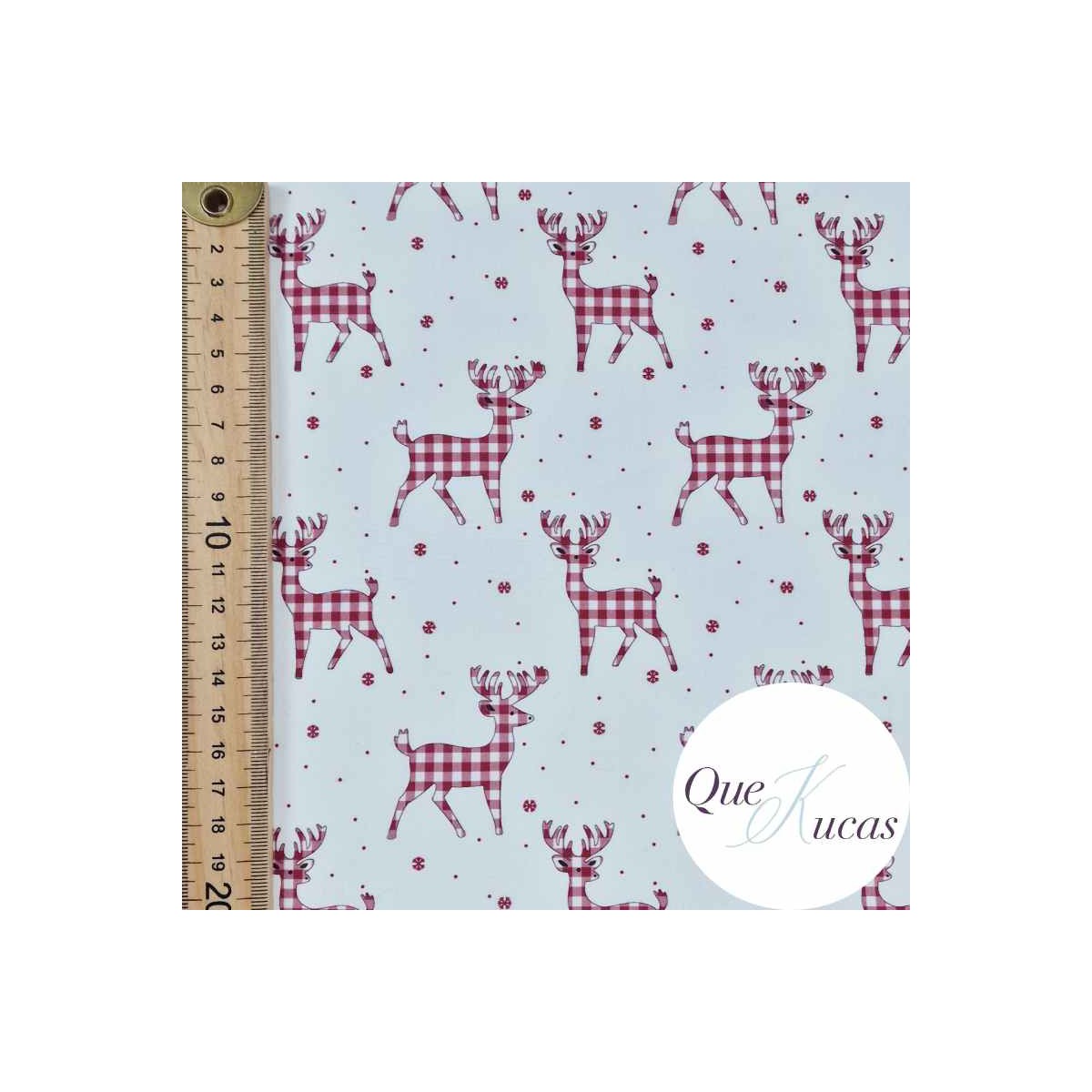 POPELÍN ARTIC DEER BURDEOS