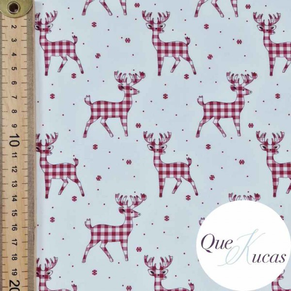 POPELÍN ARTIC DEER BURDEOS