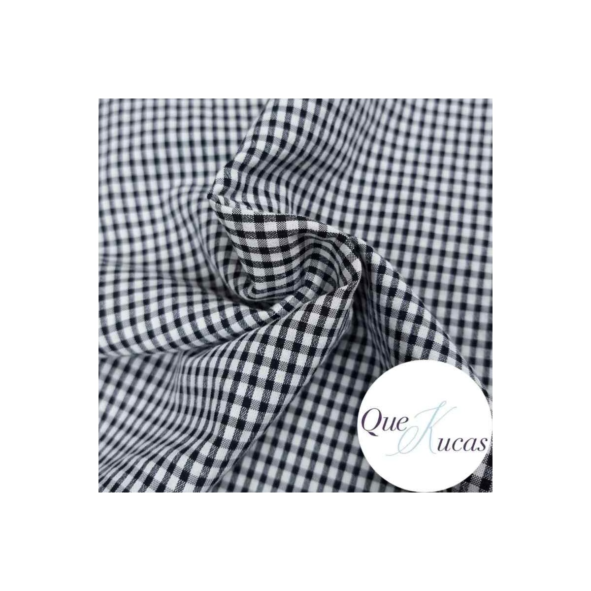 VICHY SEERSUCKER NEGRO MINI