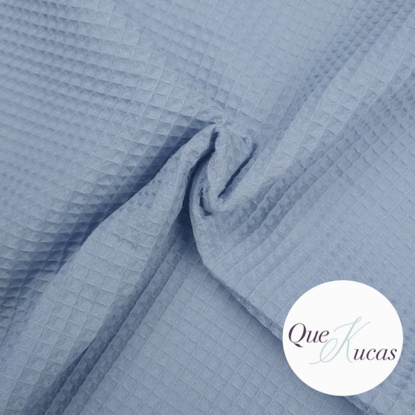 WAFFLE AZUL EMPOLVADO