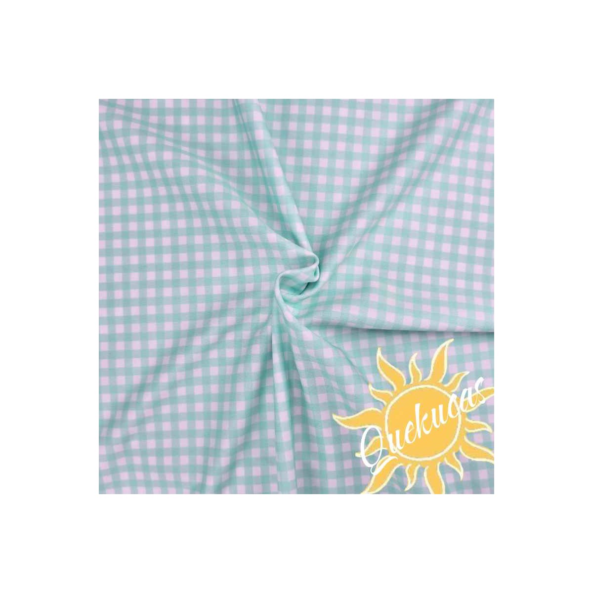 MICROFIBRA DE BAÑO VICHY VERDE MINT