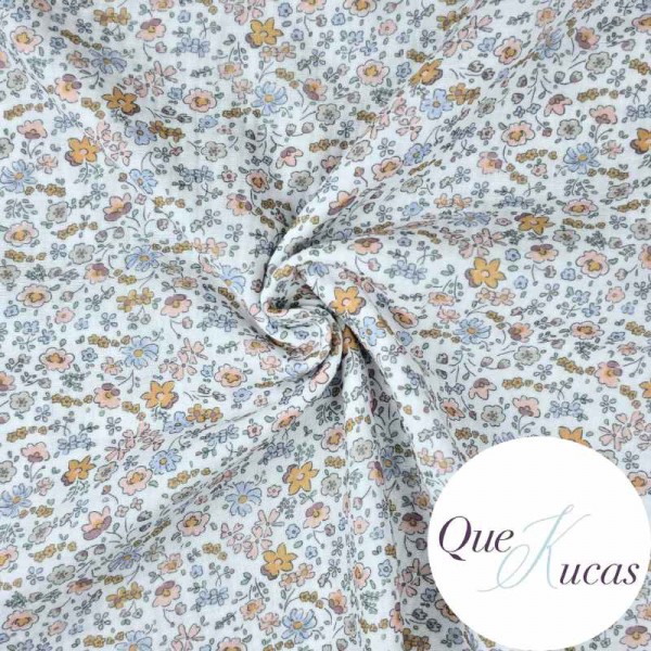 DOBLE GASA FLORES KITTY SALMÓN