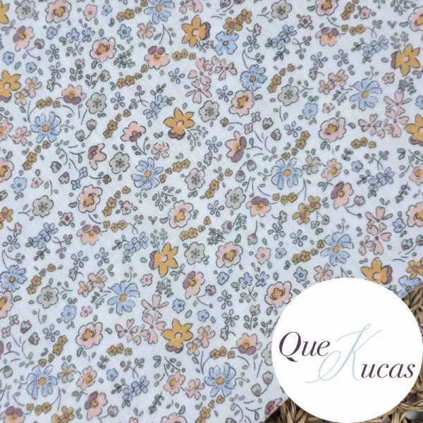 DOBLE GASA FLORES KITTY SALMÓN