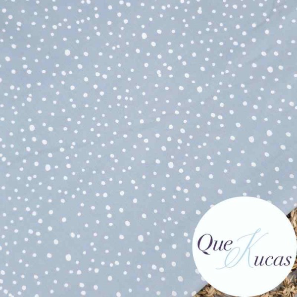 POPELÍN CONFETTI AZUL TALCO