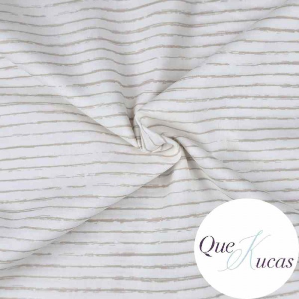 POPELÍN RAYAS ACUARELA SNOW 2