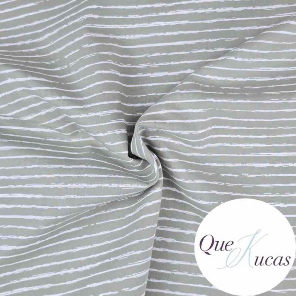 POPELÍN RAYAS ACUARELA DARK STONE 2