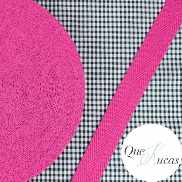 CINTA ESPIGA FUCSIA