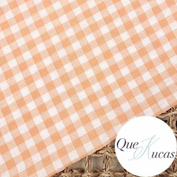 VICHY SEERSUCKER SUMMER MANDARINA 2