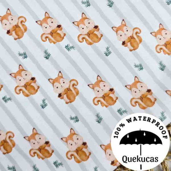 IMPERMEABLE CANVAS SQUIRRELS