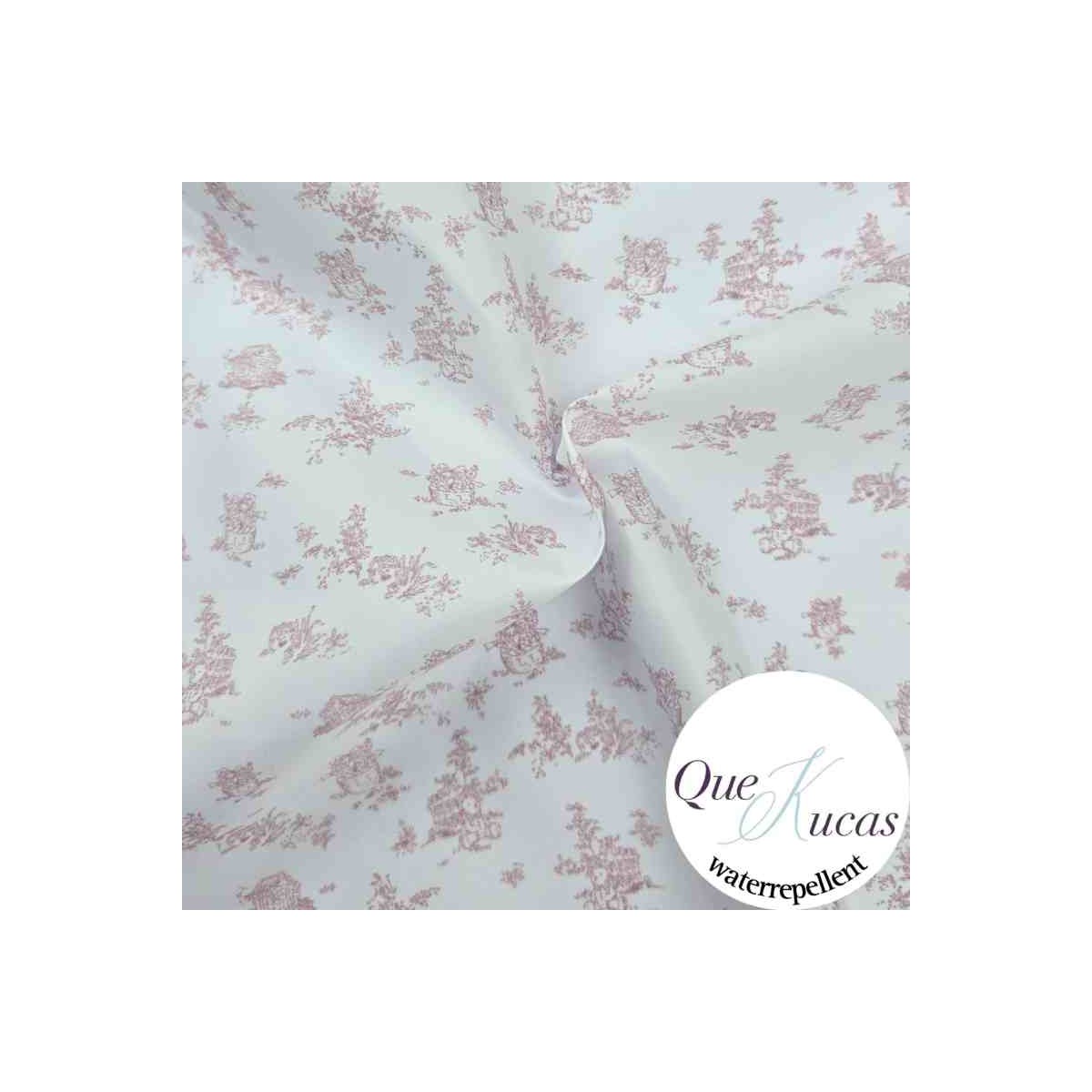 IMPERMEABLE TOILE BABY ROSA