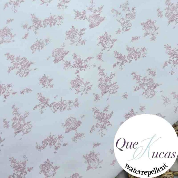 IMPERMEABLE TOILE BABY ROSA