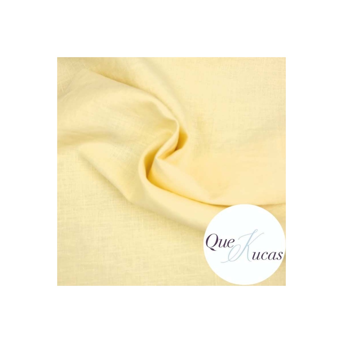 100% LINO AMARILLO PASTEL