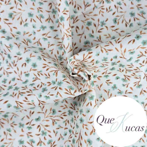 POPELÍN FLORES FLAVIA AQUA 2