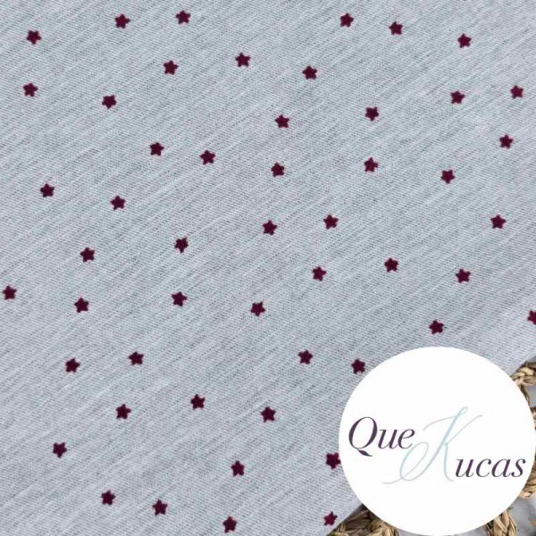 VIYELA ESTRELLAS BURDEOS