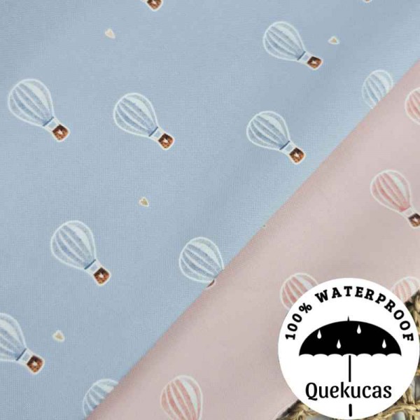 IMPERMEABLE CANVAS GLOBOS AZUL