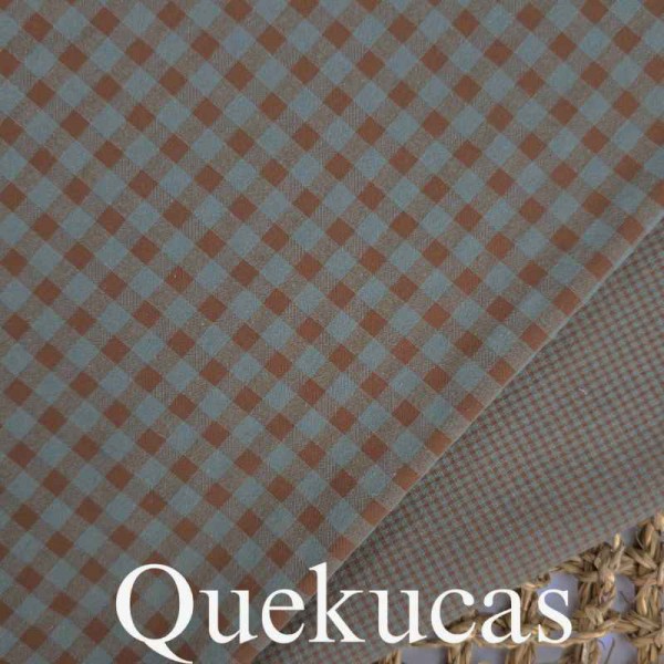 VICHY SEERSUCKER BICOLOR  MATCHA MINI 2