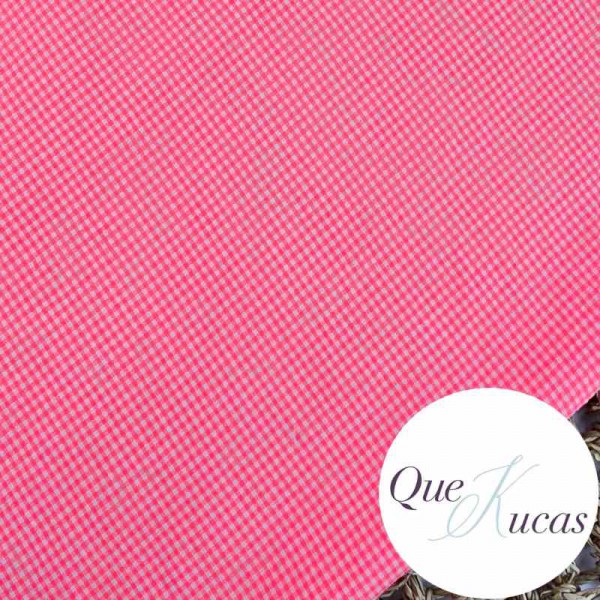 VICHY SEERSUCKER FLÚOR ROSA MICRO